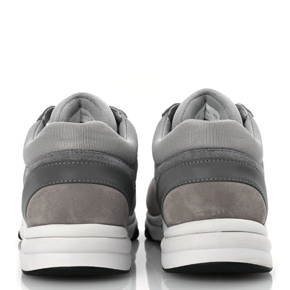Chanel Fabric Suede Calfskin CC Sneakers 40 Dark Grey Grey 6 of 11