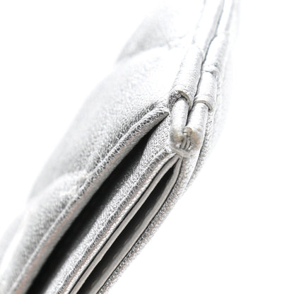 Chanel Metallic Lambskin Quilted Card Holder Silver 12 of 12