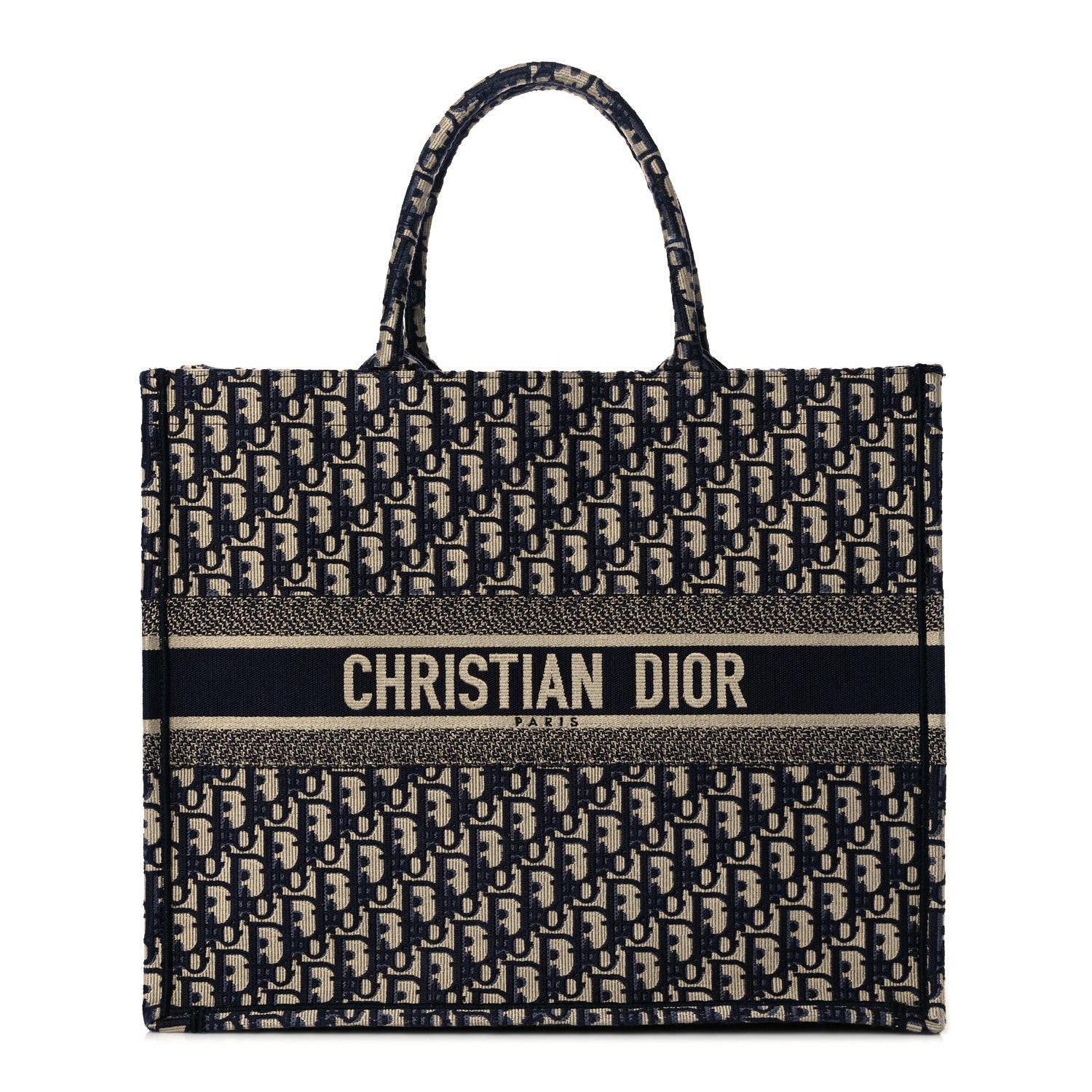 Christian Dior Oblique Book Tote Blue Multicolor 1 of 9