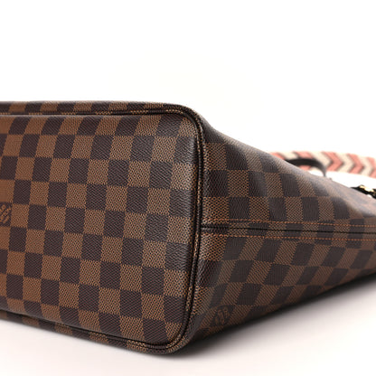 Louis Vuitton Damier Ebene Braided Neverfull MM Pink 9 of 9