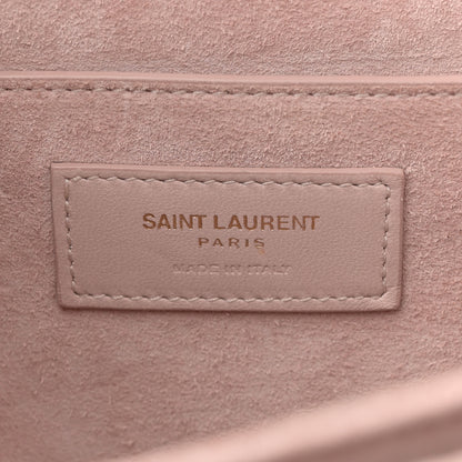 Saint Laurent Smooth Calfskin Suede Medium Bellechasse Bag Marble Pink 6 of 13