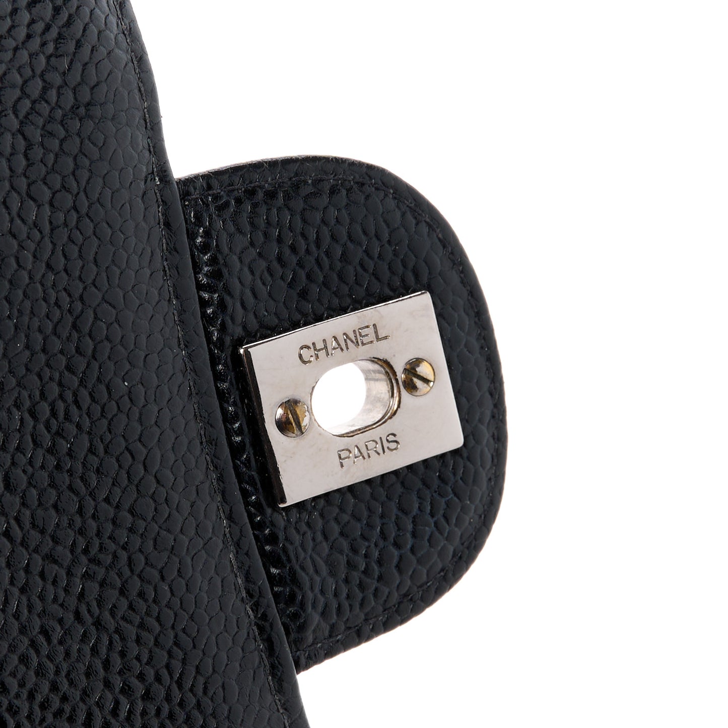 Caviar Jumbo Single Flap Black