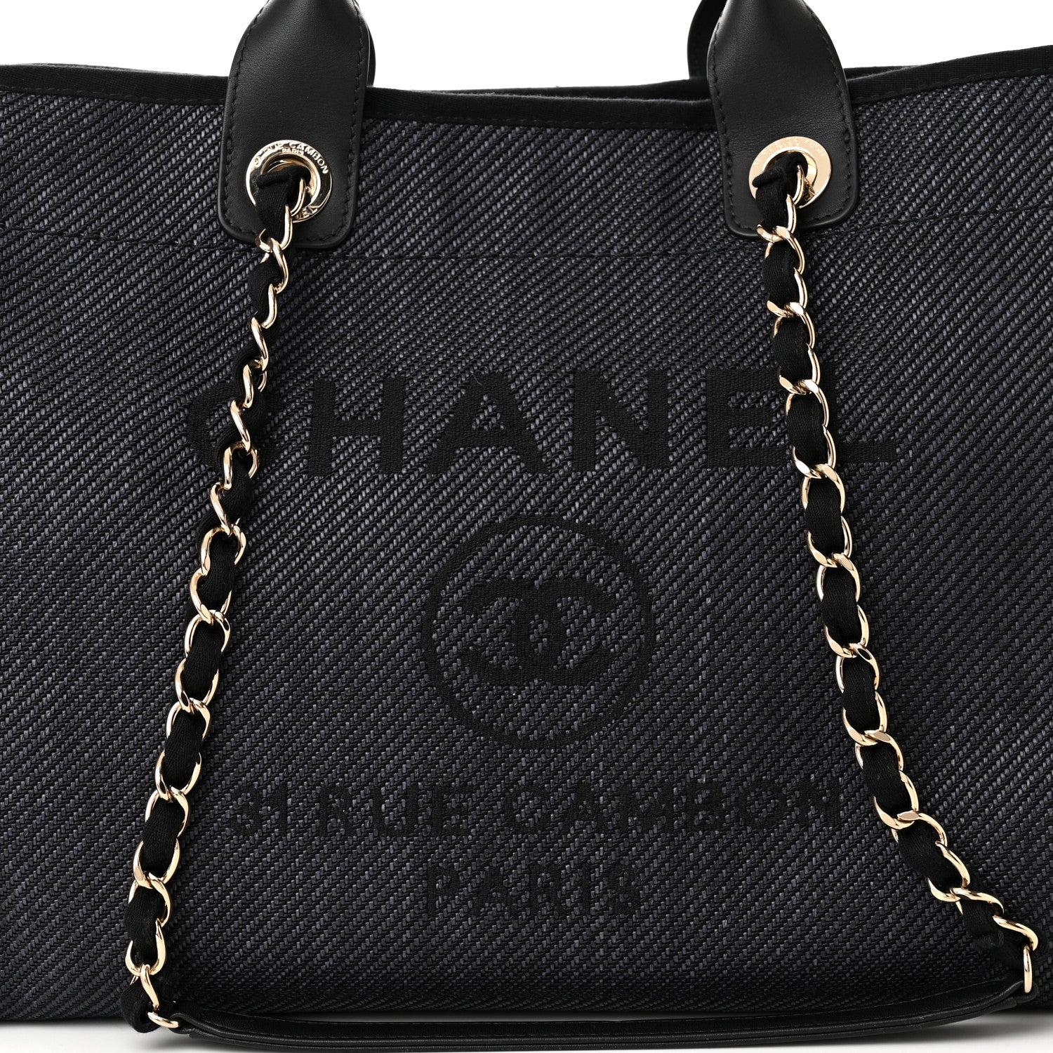 Chanel Lurex Boucle Medium Deauville Tote Black 8 of 12