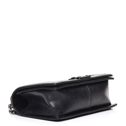 Chanel Calfskin Double Stitch Medium Boy Flap Black 4 of 8