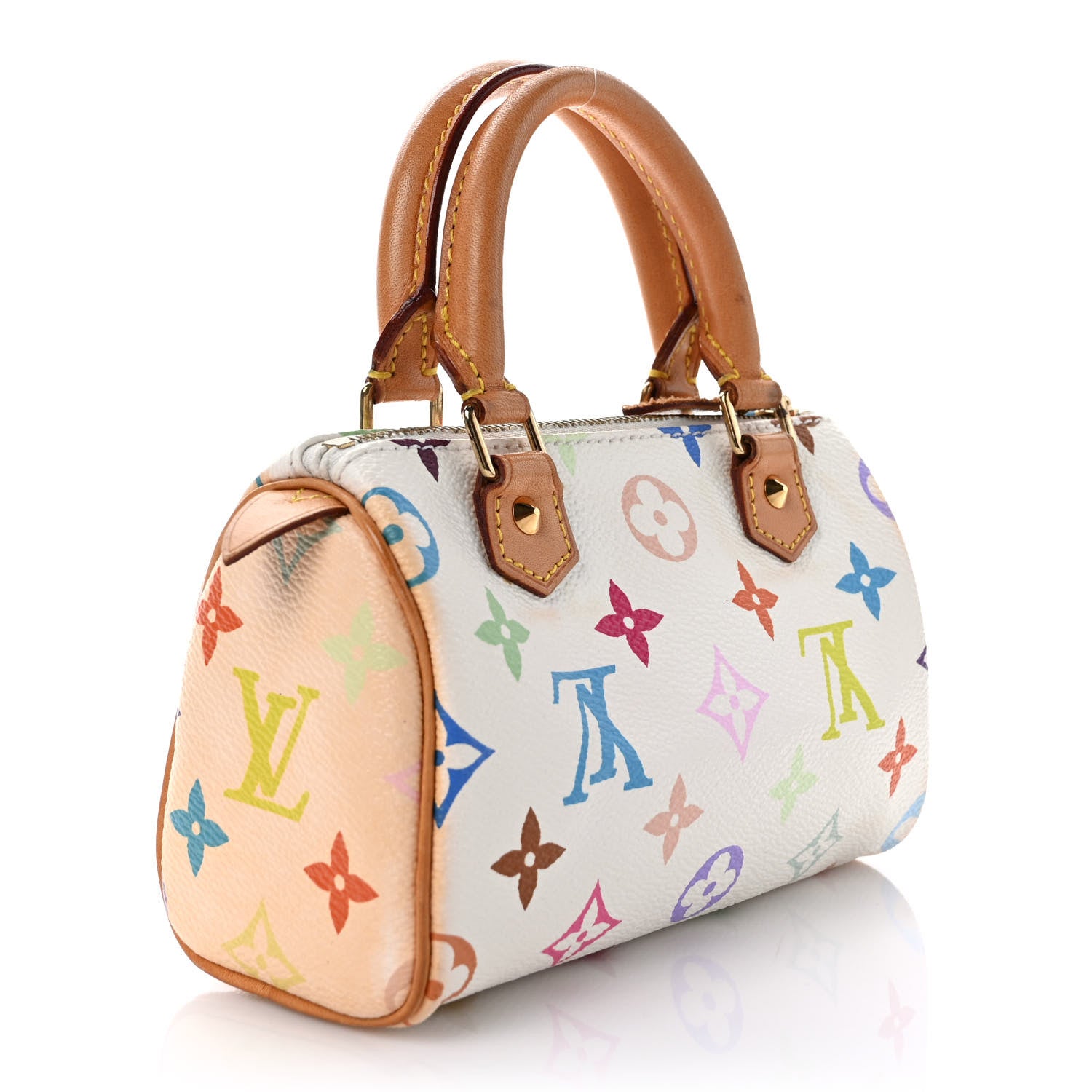 Louis Vuitton Monogram Multicolor Mini Sac HL Speedy White 3 of 10