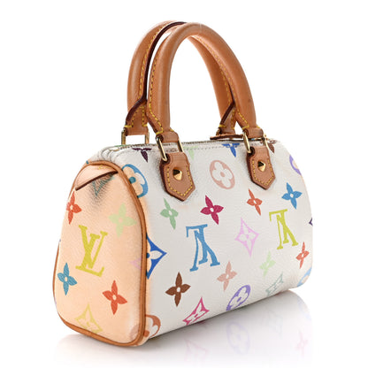 Louis Vuitton Monogram Multicolor Mini Sac HL Speedy White 3 of 10