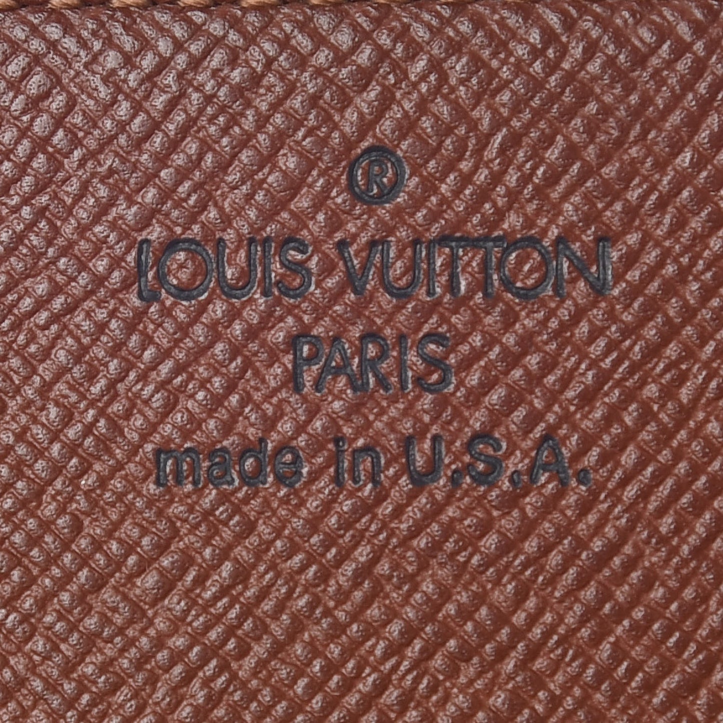 Monogram Simple Checkbook Holder Wallet