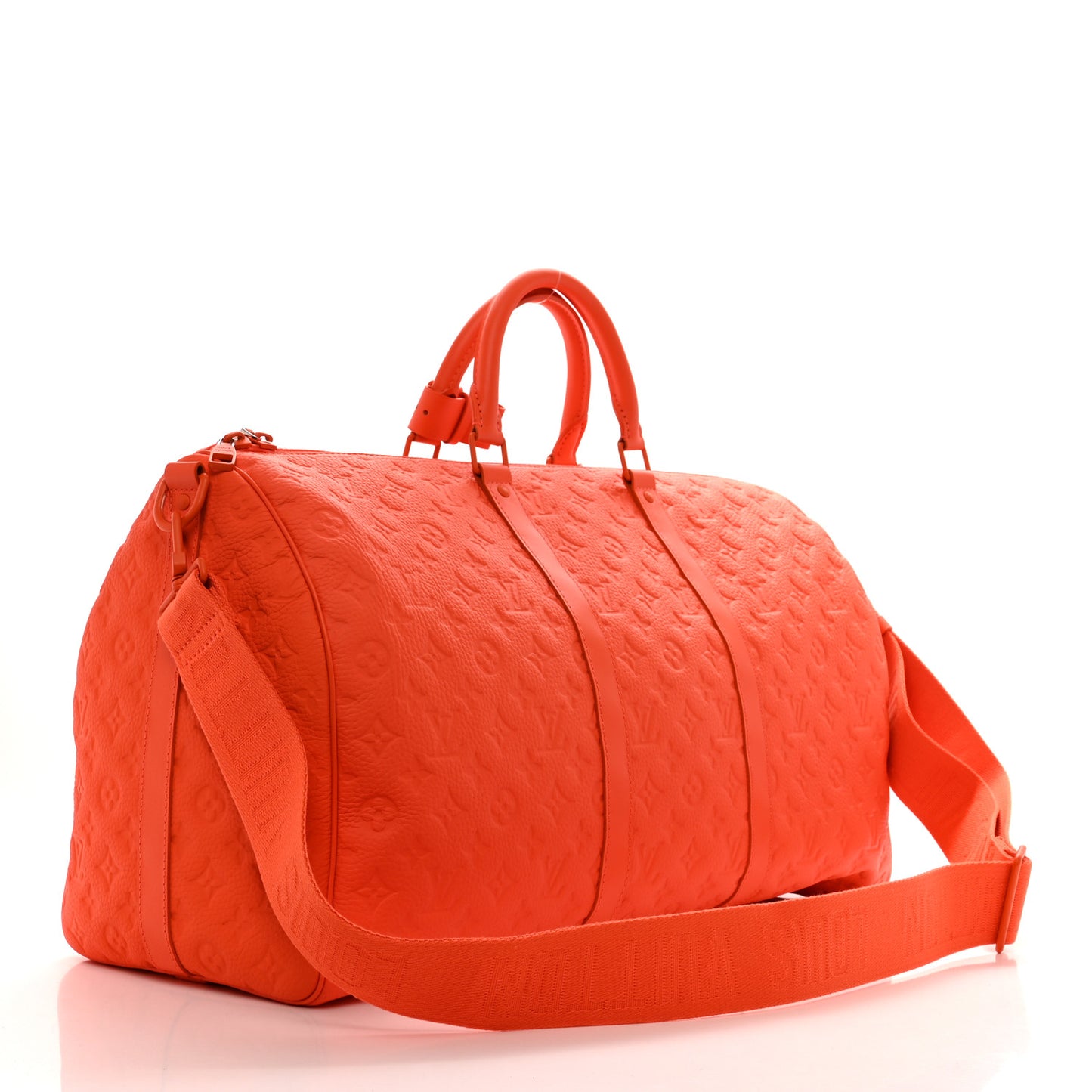 Taurillon Monogram Keepall Bandouliere 50 Orange