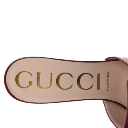 Gucci Malaga Kid Crystal Square G Madelyn Mules 40 Romantic Cerise 8 of 12