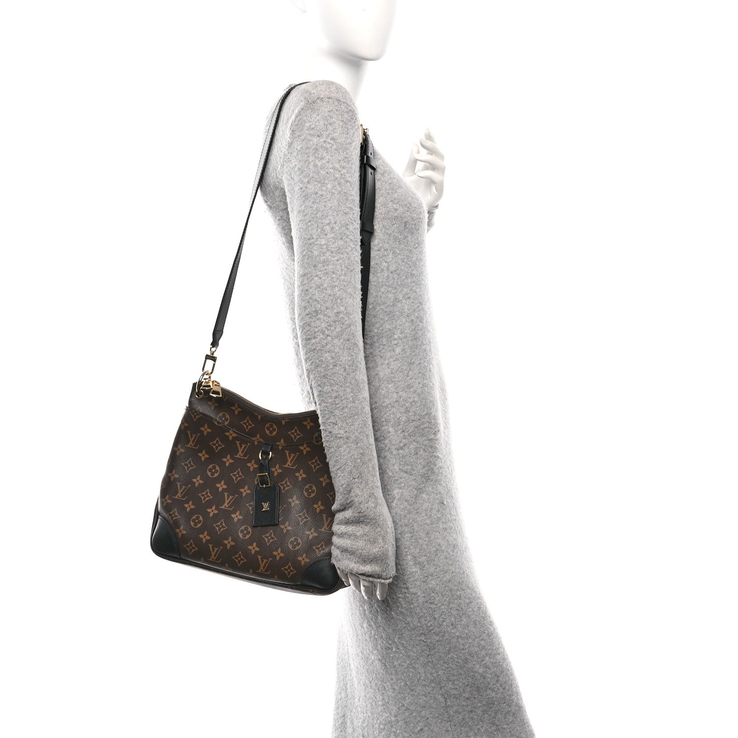 Louis Vuitton Monogram Odeon MM Black 3 of 9