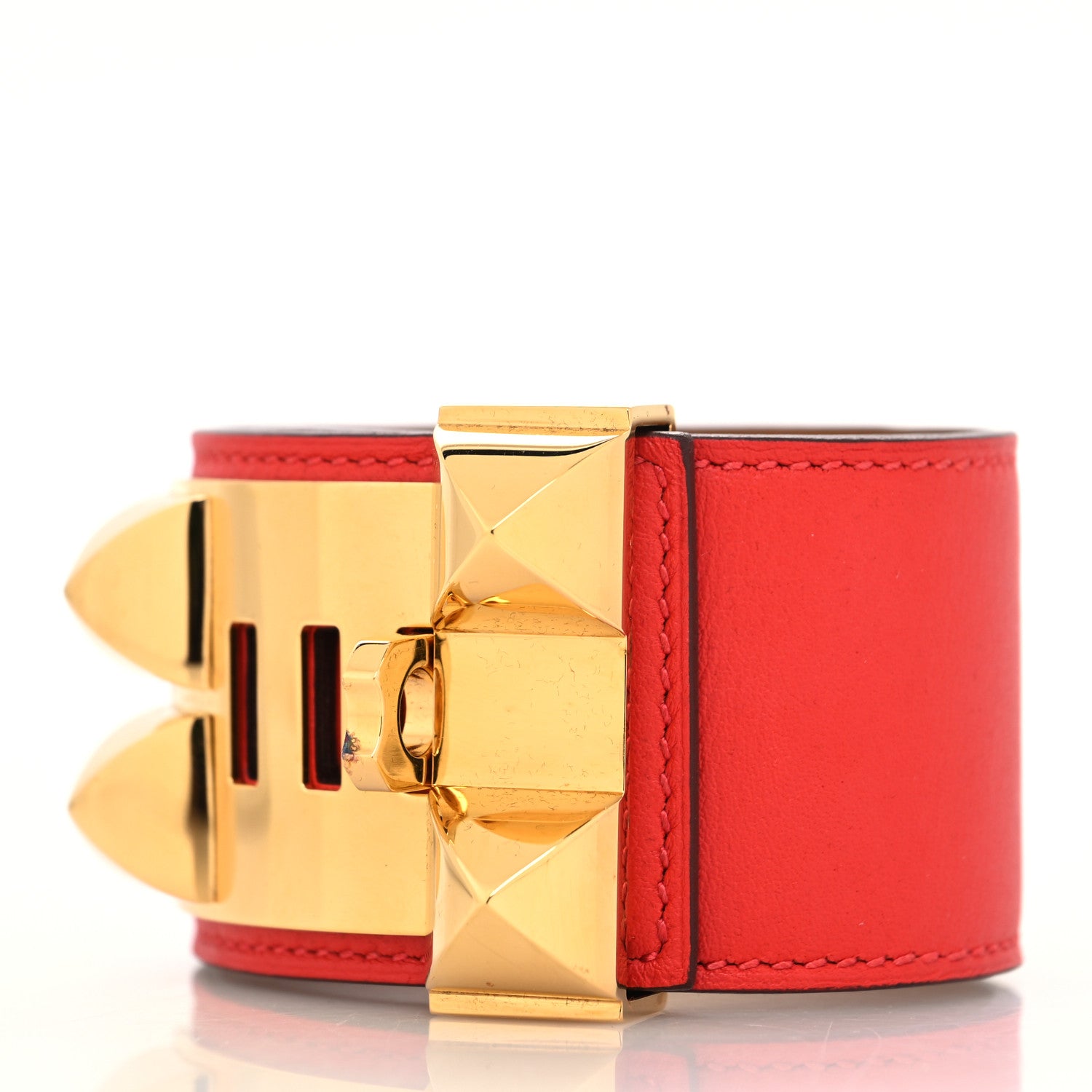 Hermes Swift Collier de Chien CDC Bracelet S Rouge Tomate 3 of 7