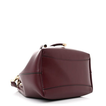 Jimmy Choo Calfskin Bon Bon Bucket Bag Burgundy 4 of 10
