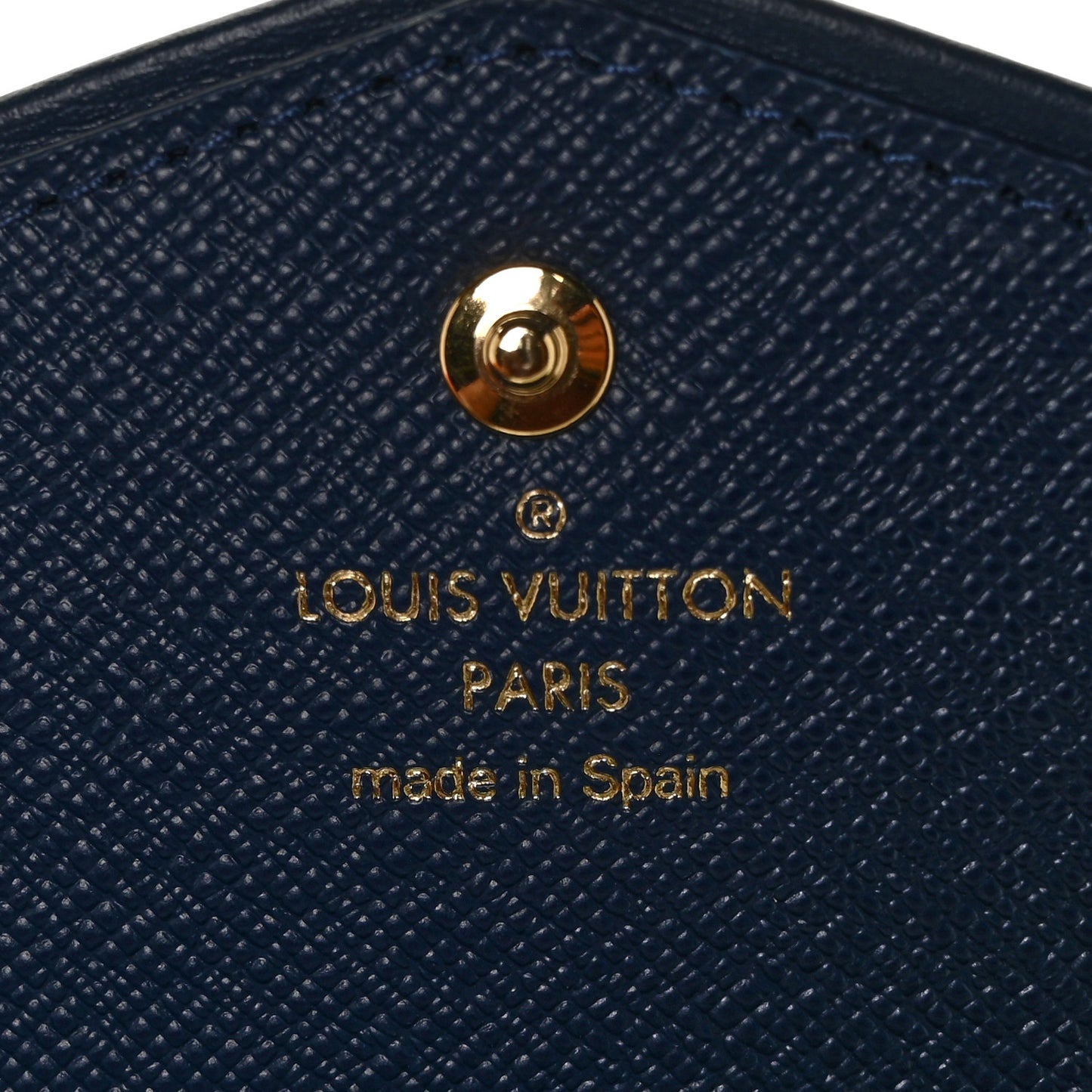 Monogram Jacquard Denim Sarah Wallet Bleu