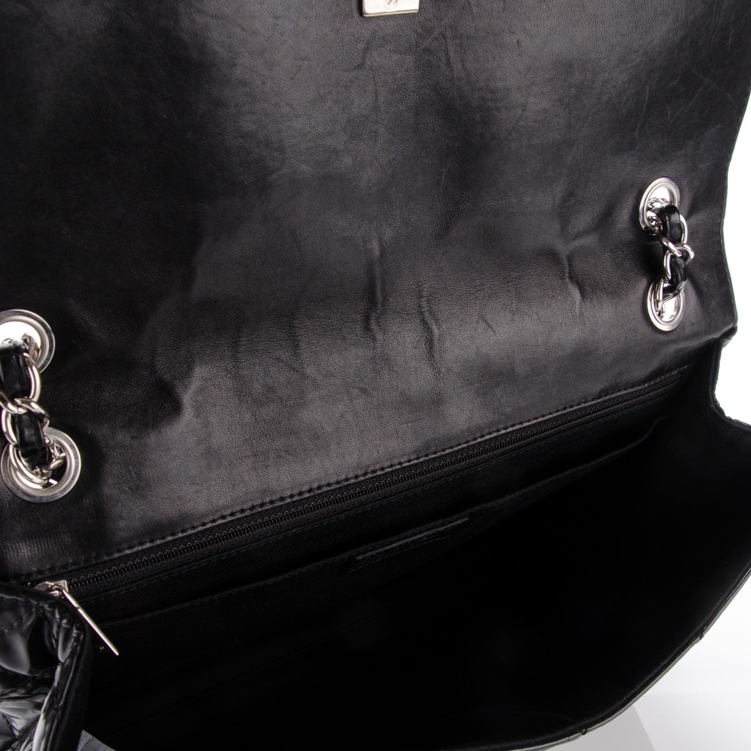 Chanel Vinyl Quilted In the Business Flap Bag Black 11 of 11
