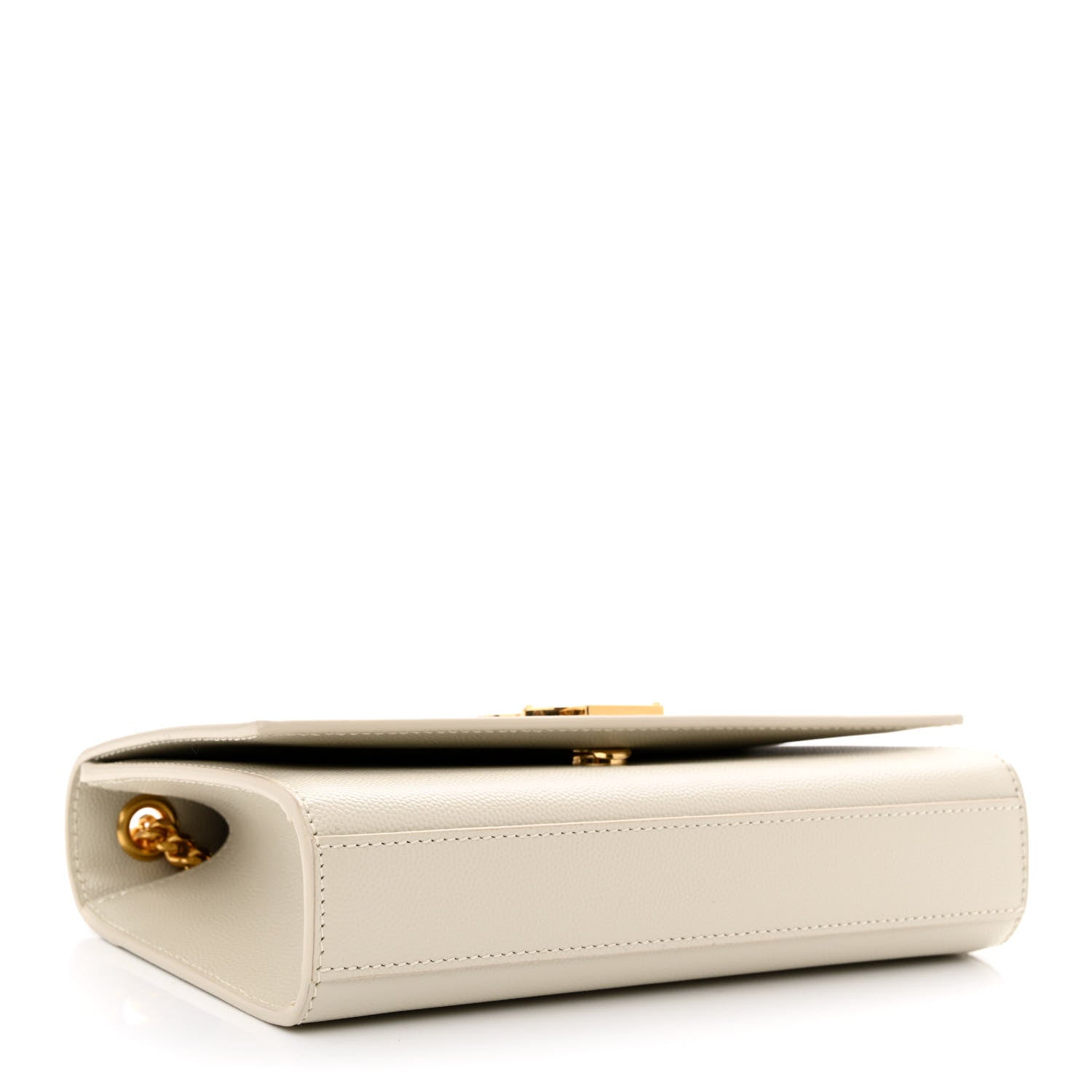 Saint Laurent Grain De Poudre Small Monogram Kate Satchel Crema Soft 3 of 9