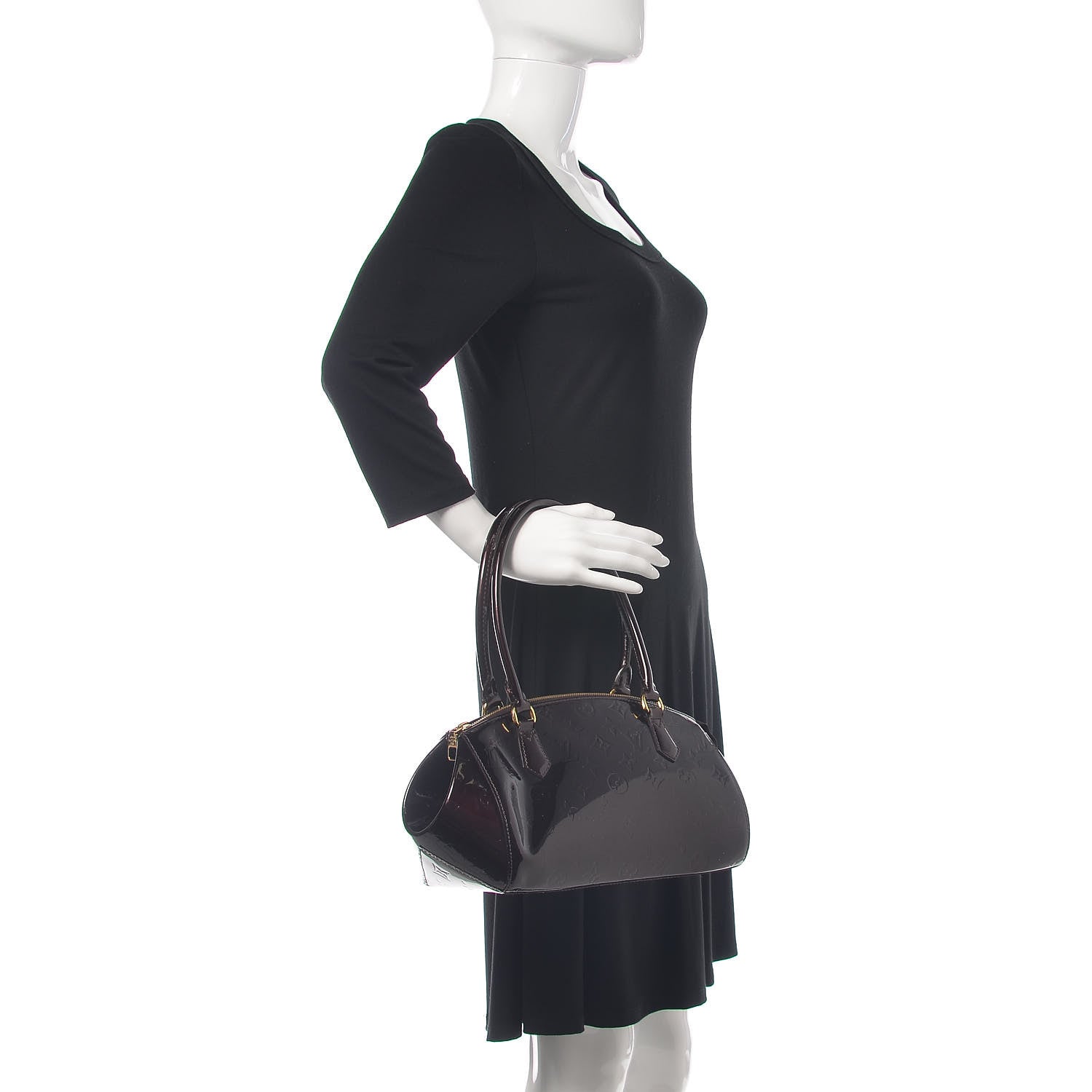 Louis Vuitton Vernis Sherwood PM Amarante 3 of 9