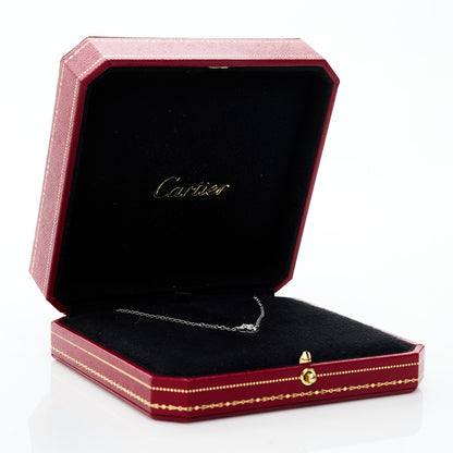 Cartier 18K White Gold Diamond .45ctw Hindu Floral Pendant Necklace 6 of 6