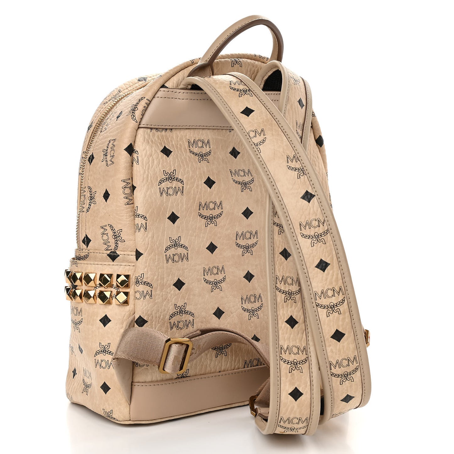 Visetos Side Stud Stark Backpack Beige