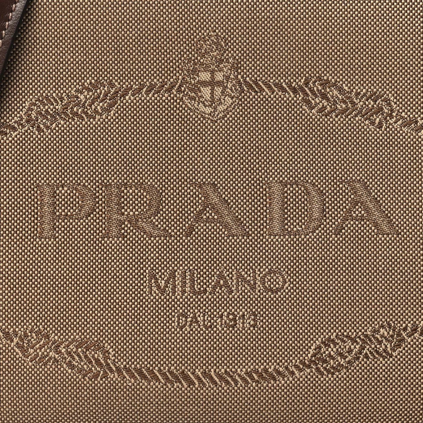 Jacquard Logo Camera Bag Corda Bruciato