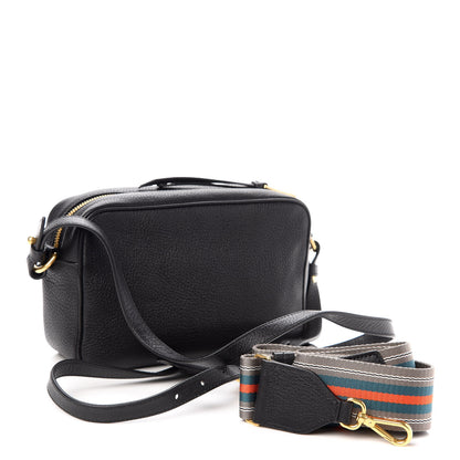 Prada Vitello Daino Camera Crossbody Black 3 of 9