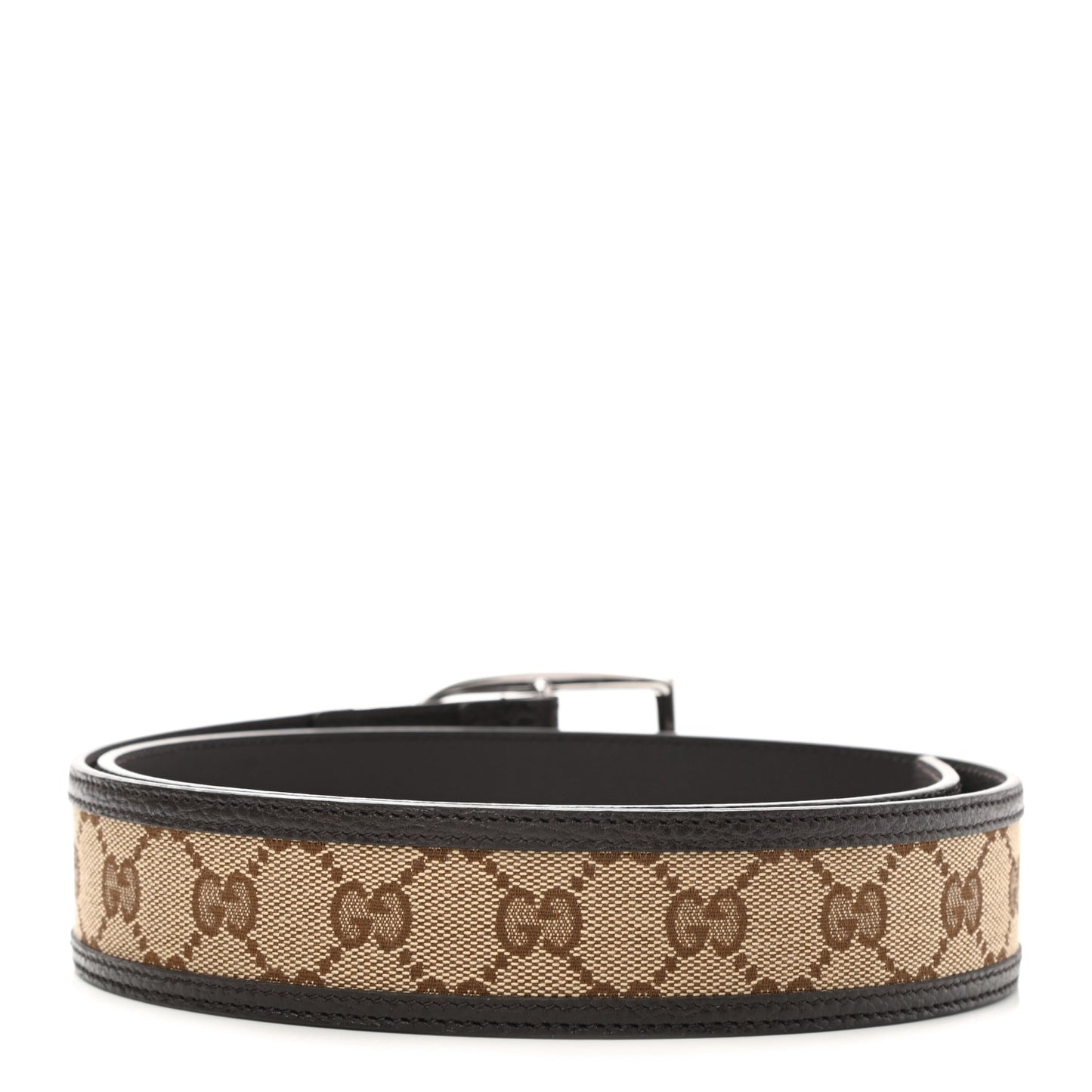 Monogram Dollar Calfskin 40mm Belt 85 34 Beige Ebony Testa di Moro