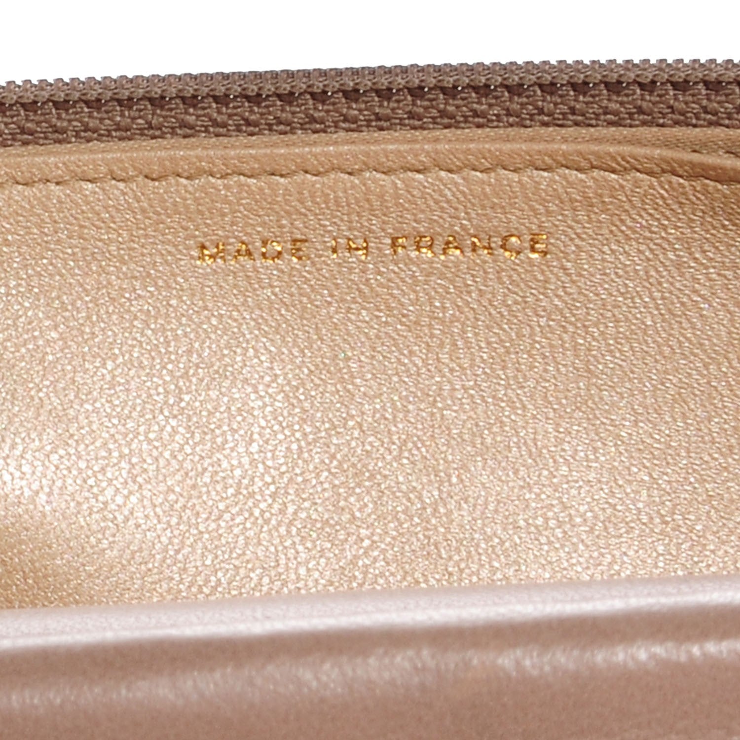 Chanel Lambskin Camellia Wallet on Chain Beige 7 of 8