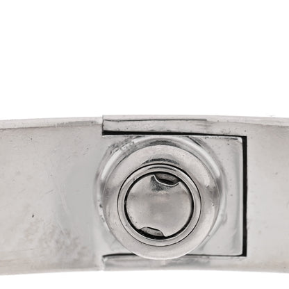 Cartier 18K White Gold 10 Diamond LOVE Bracelet 17 7 of 8