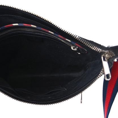 Gucci GG Supreme Monogram Night Courrier Flat Messenger Bag Black Multicolor 5 of 9
