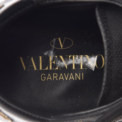Valentino Garavani Canvas Applique Embroidered Low Top Sneakers 37 Black 8 of 13