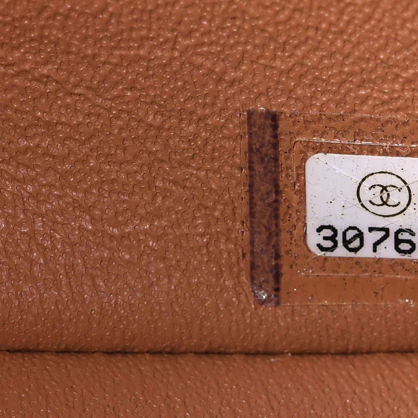 Lambskin Quilted Mini Rectangular Flap Brown