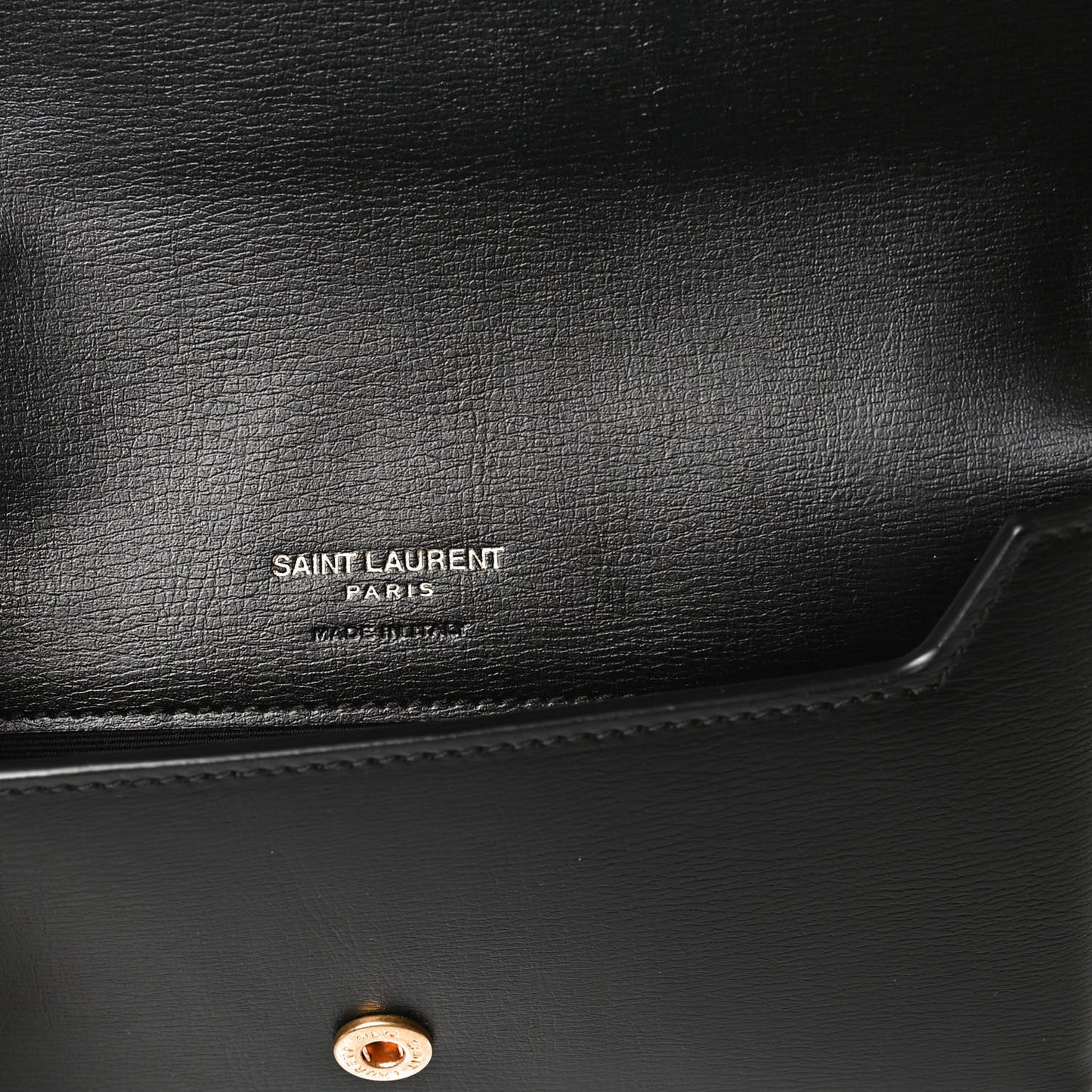 Smooth Calfskin Monogram Phone Holder Crossbody Black