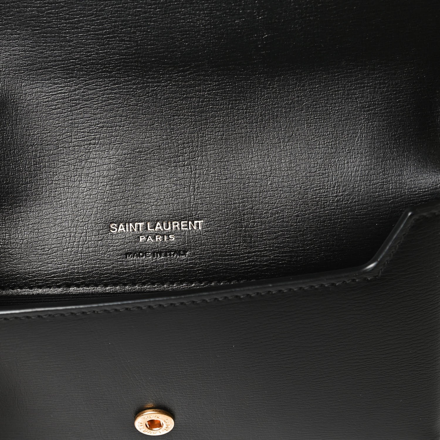 Saint Laurent Smooth Calfskin Monogram Phone Holder Crossbody Black 8 of 13