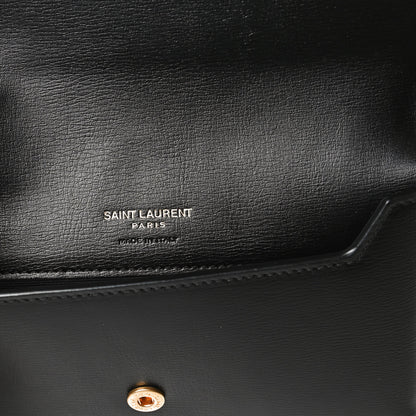 Saint Laurent Smooth Calfskin Monogram Phone Holder Crossbody Black 8 of 13