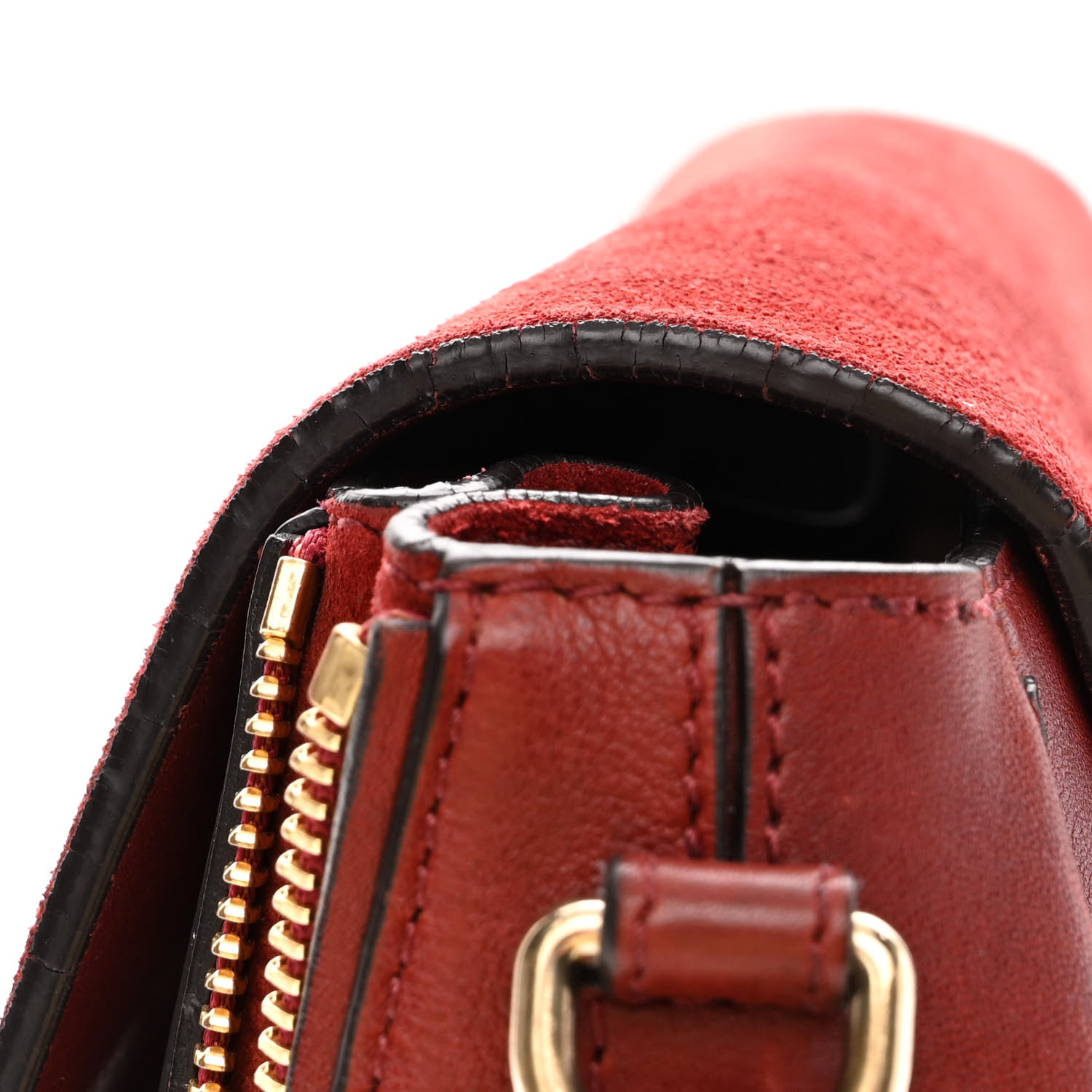 Chloe Suede Calfskin Small Faye Backpack Sienna Red 11 of 11