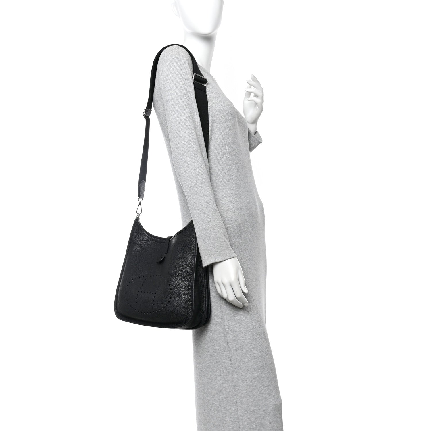 Hermes Taurillon Clemence Evelyne III PM Black 2 of 10