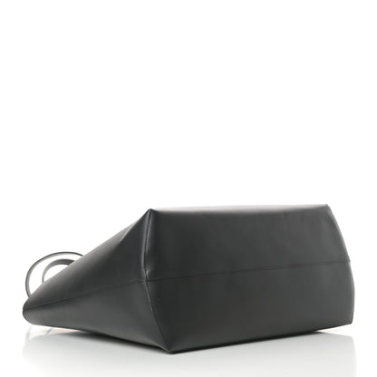 Fendi Vitello Ginevra Elaphe Monster Eyes Shopping Tote Black Naturale 4 of 10