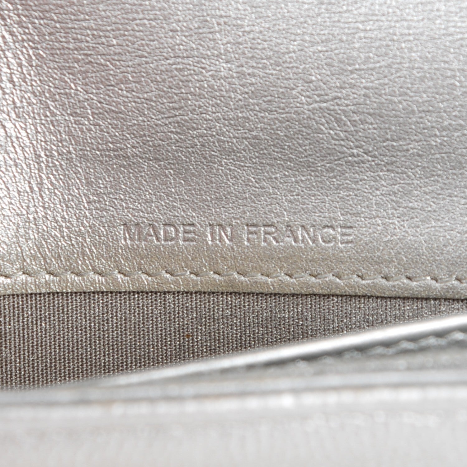 Chanel Metallic Caviar Sevruga Long Flap Wallet Silver 11 of 13