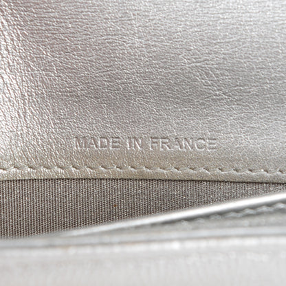 Chanel Metallic Caviar Sevruga Long Flap Wallet Silver 11 of 13