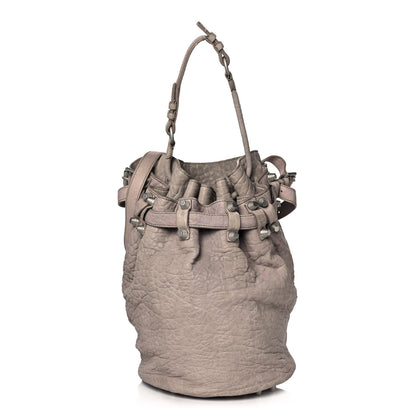 Alexander Wang Pebbled Lambskin Diego Bucket Bag Taupe 1 of 8
