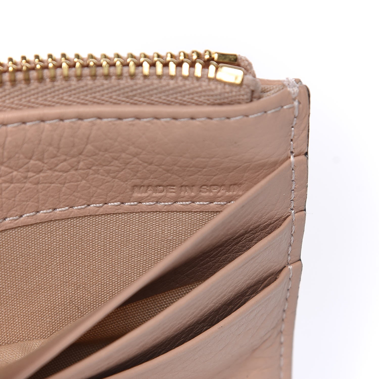 Chloe Calfskin Alphabet Long Zipped Wallet Blush Nude 7 of 10