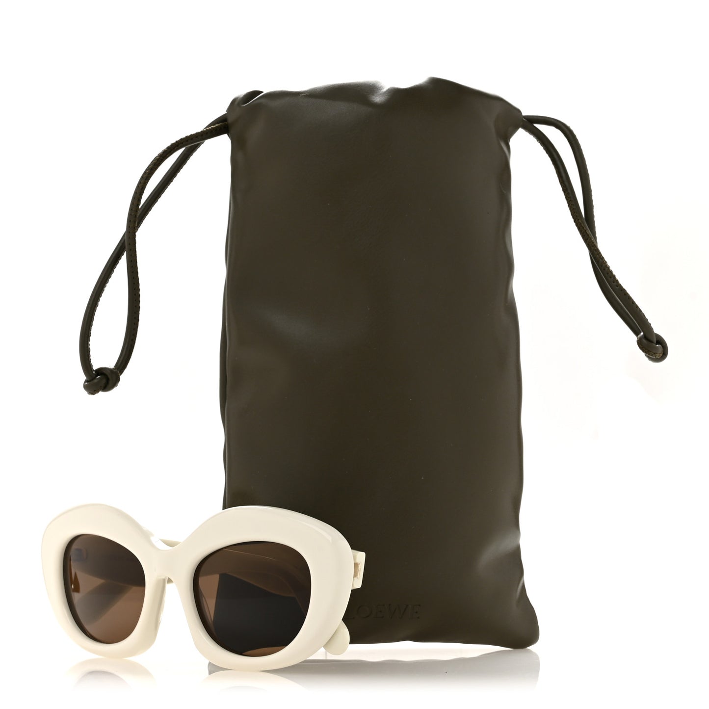 Acetate Curvy Sunglasses LW40153I White