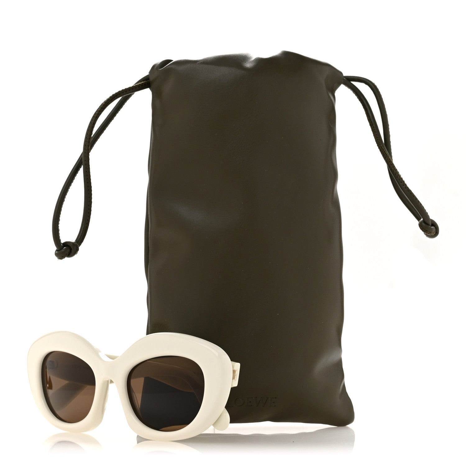 Loewe Acetate Curvy Sunglasses LW40153I White 7 of 7