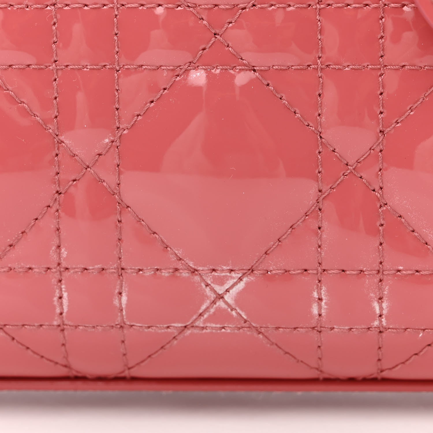 Christian Dior Patent Cannage Mini Lady Dior Pink 14 of 15