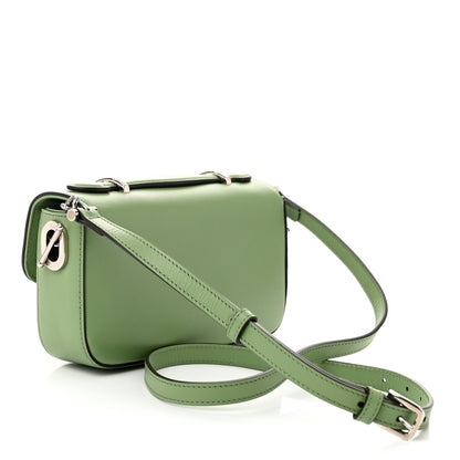 Gucci Senna Calfskin Petite GG Top Handle Shoulder Bag Green Soil Grass 3 of 11