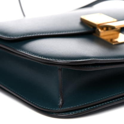 Celine Box Calfskin Medium Classic Box Flap Bag Dark Green 8 of 15