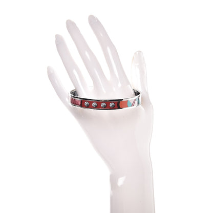 Hermes Enamel Narrow Printed Coaching Bracelet 70 2 of 6