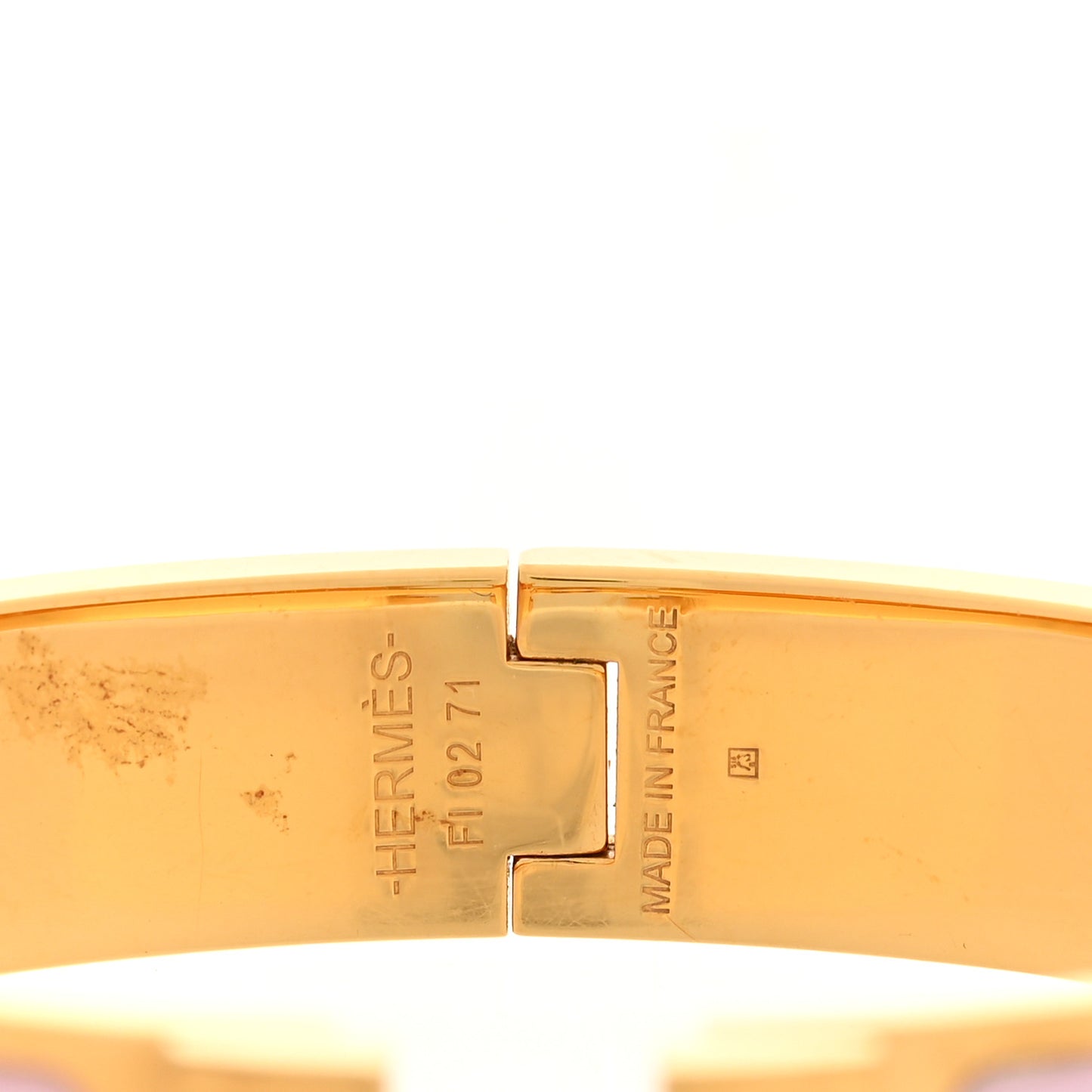 Enamel Narrow Clic Clac H Bracelet PM Rose Dragee