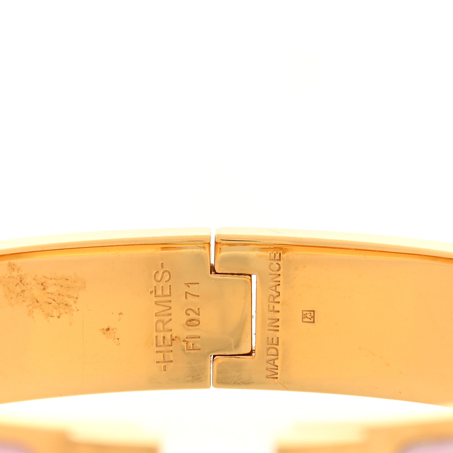 Hermes Enamel Narrow Clic Clac H Bracelet PM Rose Dragee 4 of 4
