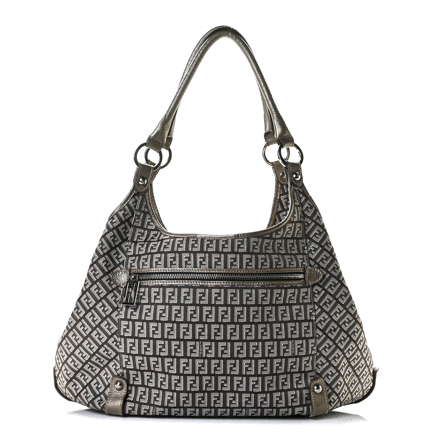 Zucchino Vachetta Shoulder Bag Caffe Argilla Canna di Fucile