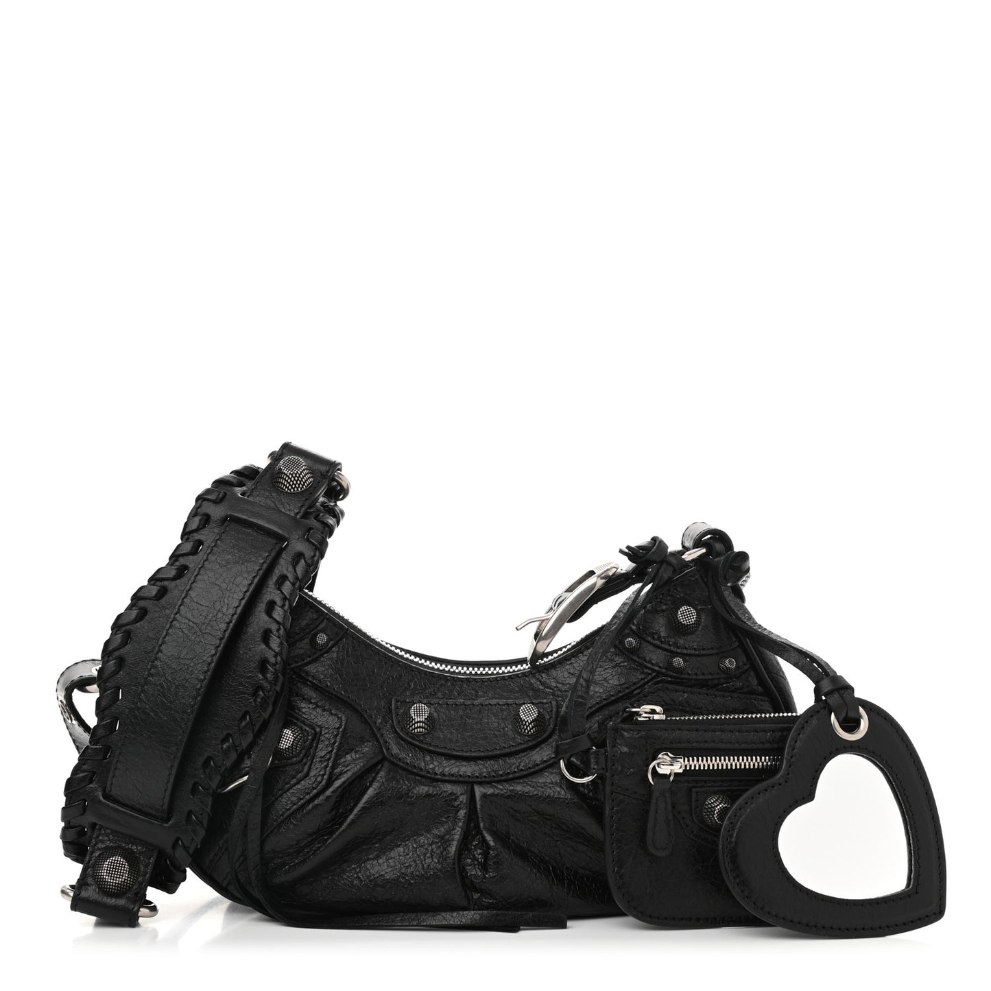 Agneau Arena Le Cagole Shoulder Bag XS Black